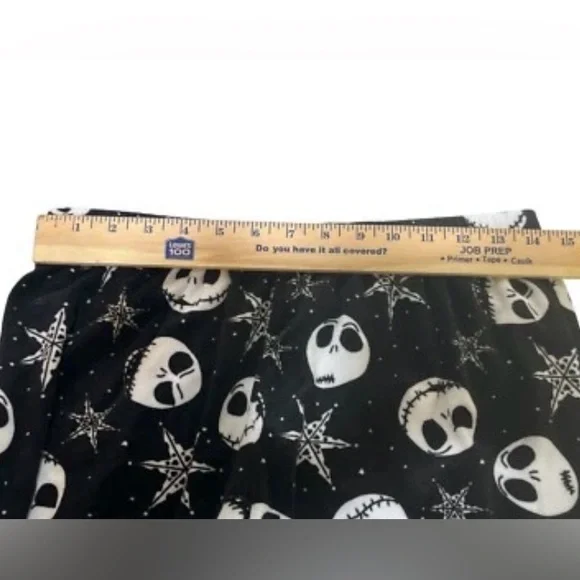 Disney Jack Skellington Night Before Christmas Sherpa Flannel Pajama Set Women S - Picture 9 of 13